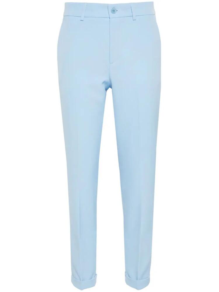 LIU JO mid-rise slim-cut trousers - Blue Cover