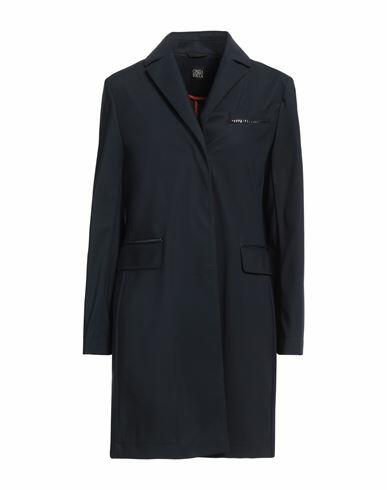 Cinzia Rocca Woman Overcoat & Trench Coat Midnight blue Polyamide, Polyester, Cotton, Elastane Cover