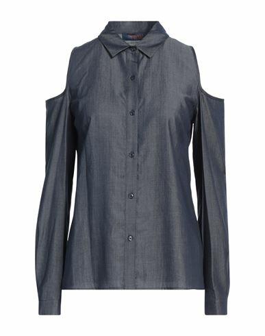 Trussardi Jeans Woman Shirt Slate blue Lyocell Cover