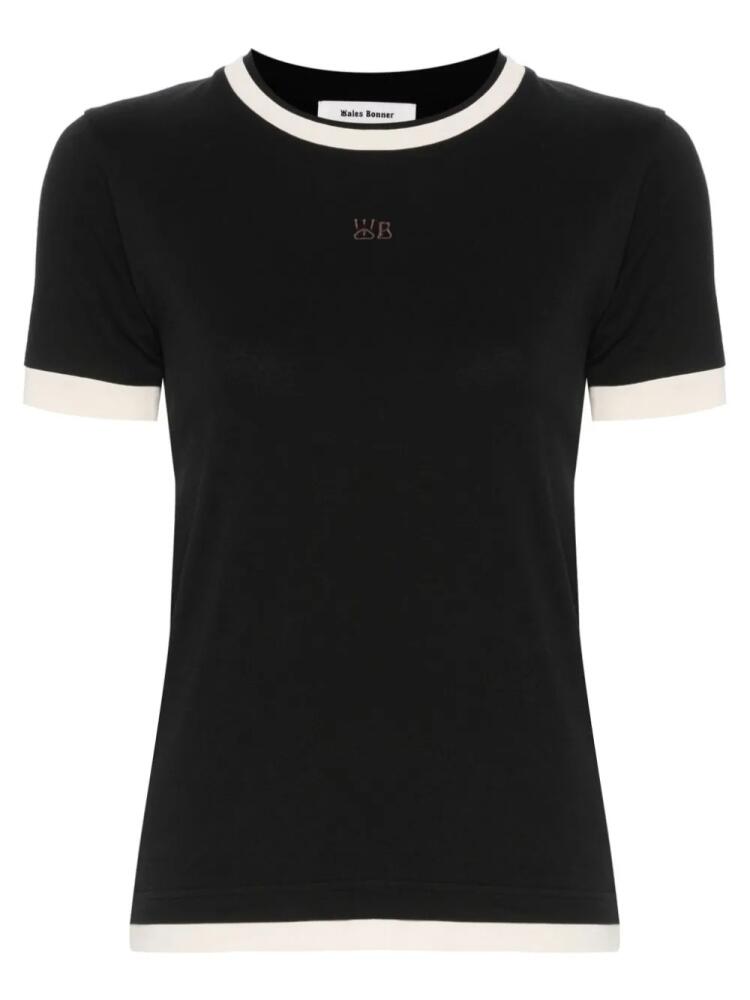 Wales Bonner Horizon organic cotton T-shirt - Black Cover