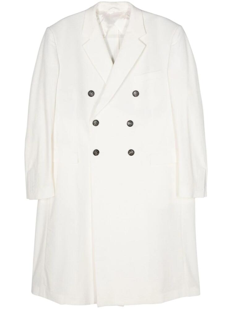 424 double-breasted coat - White Cover