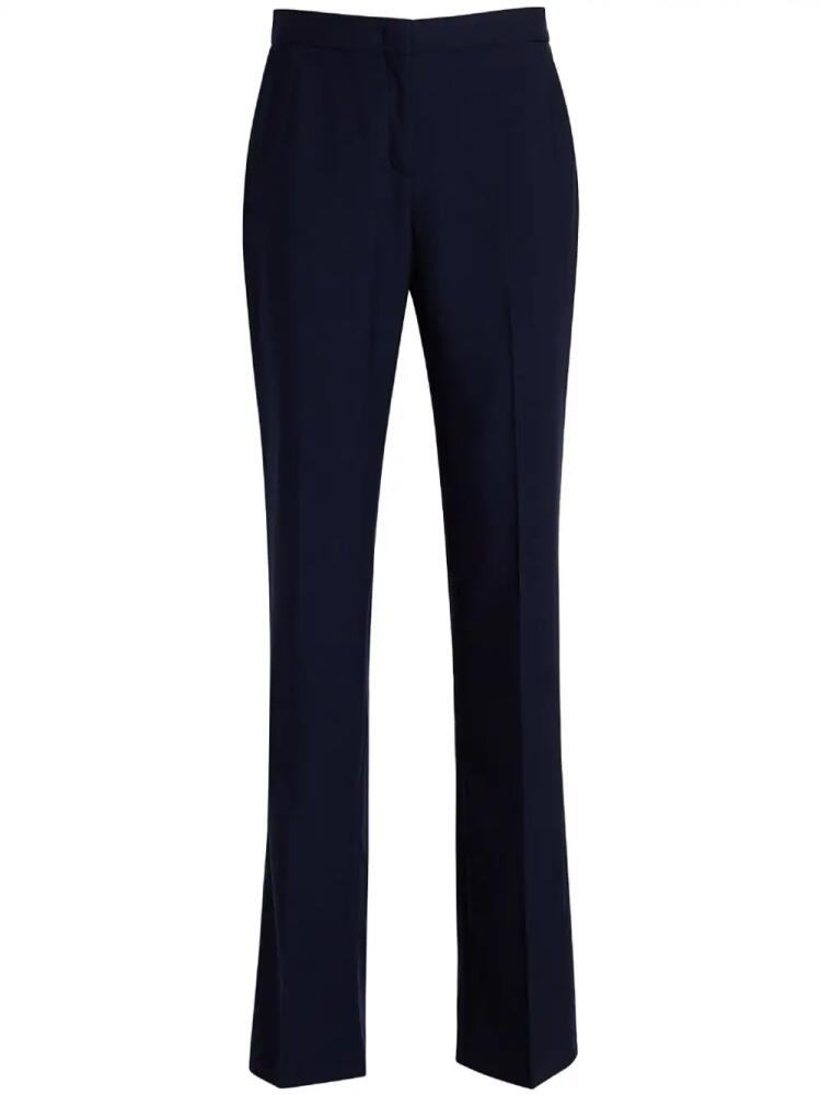 Another Tomorrow slim-cut tailored trousers - Blue Cover