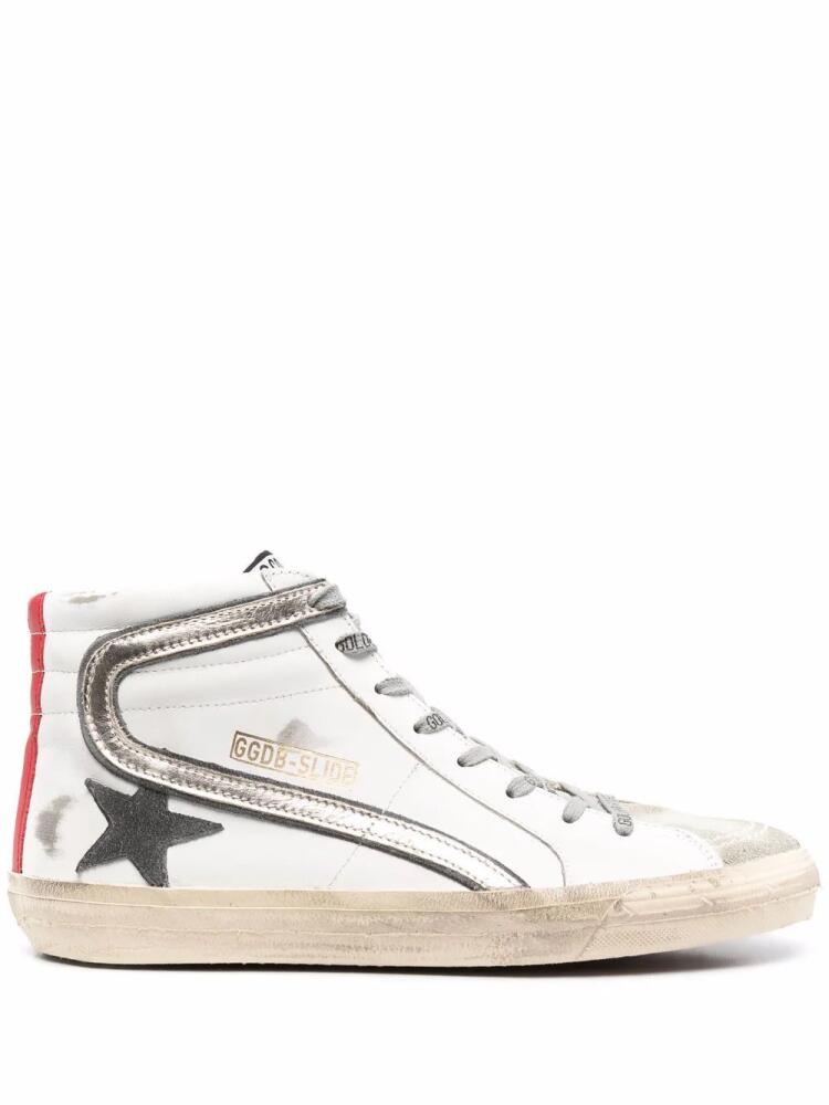 Golden Goose Slide high-top sneakers - White Cover