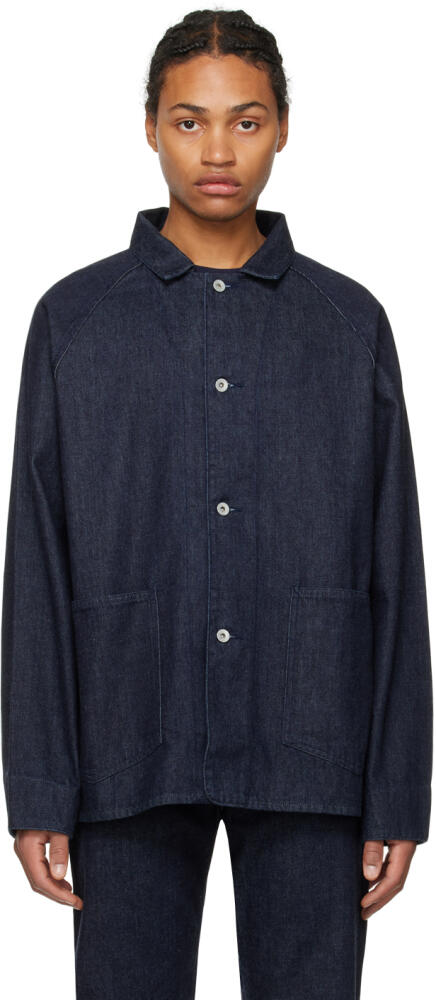 nanamica Indigo Raglan Denim Jacket Cover