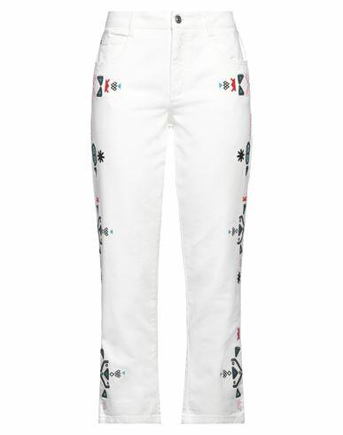 Ermanno Scervino Woman Jeans White Cotton Cover