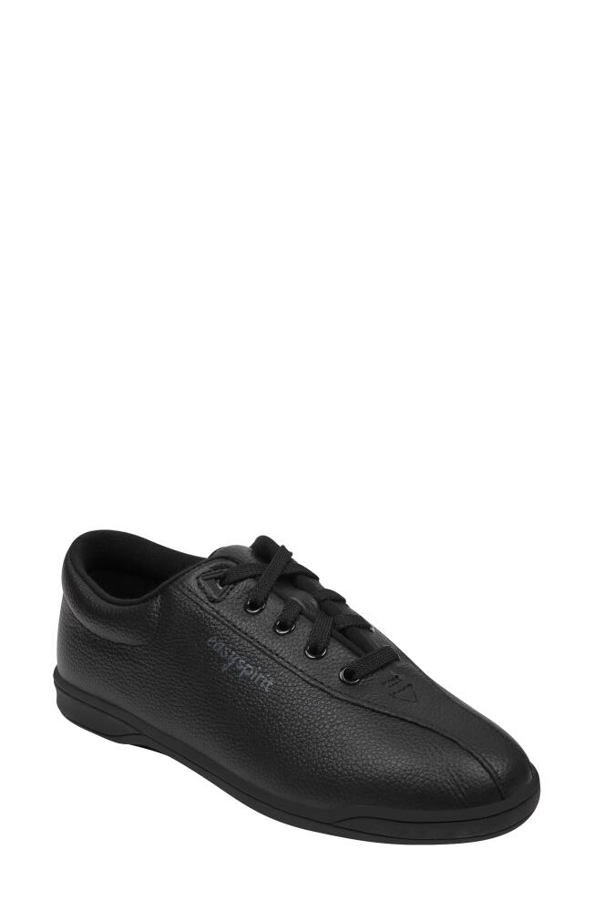 Easy Spirit AP1 Sneaker in Black Leather Cover