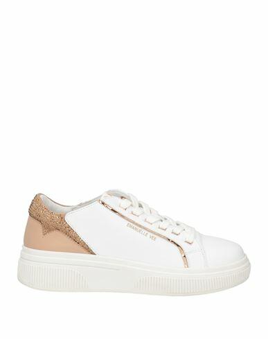 Emanuélle Vee Woman Sneakers White Leather Cover