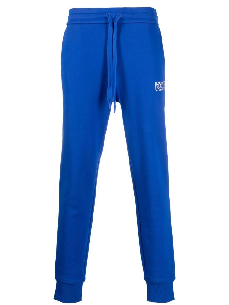 Michael Kors logo-embroidered tapered track pants - Blue Cover