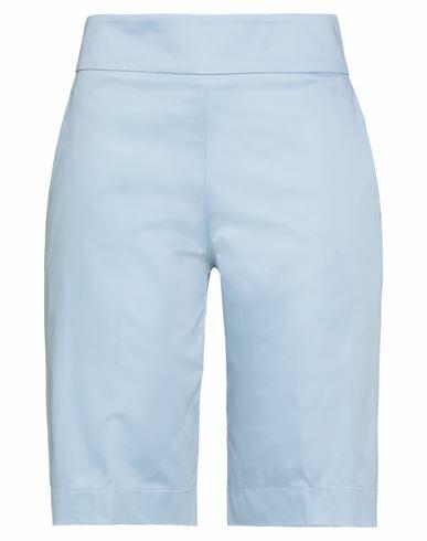 D. exterior Woman Shorts & Bermuda Shorts Sky blue Cotton, Elastane Cover