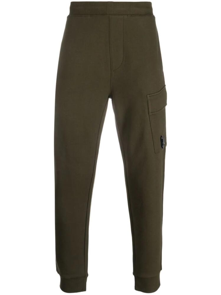 C.P. Company signature Lens-patch track pants - Green Cover