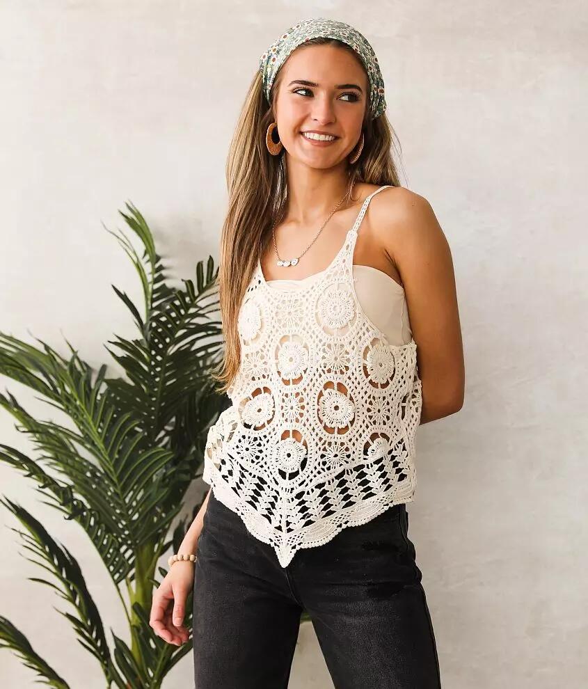 Willow & Root Crochet Tank Top Cover