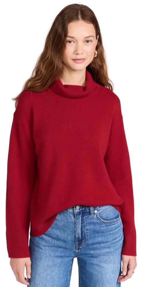 Alex Mill Cecile Cashmere Turtleneck Sweater Garnet Cover