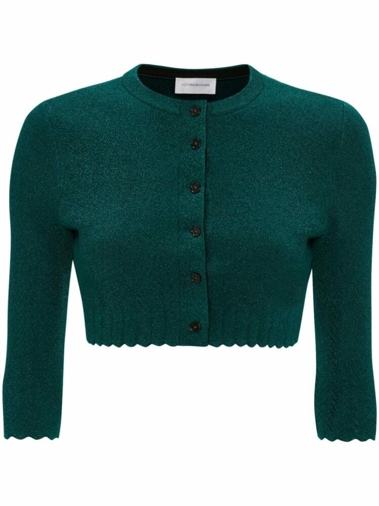 Victoria Beckham VB Body cropped cardigan - Green Cover