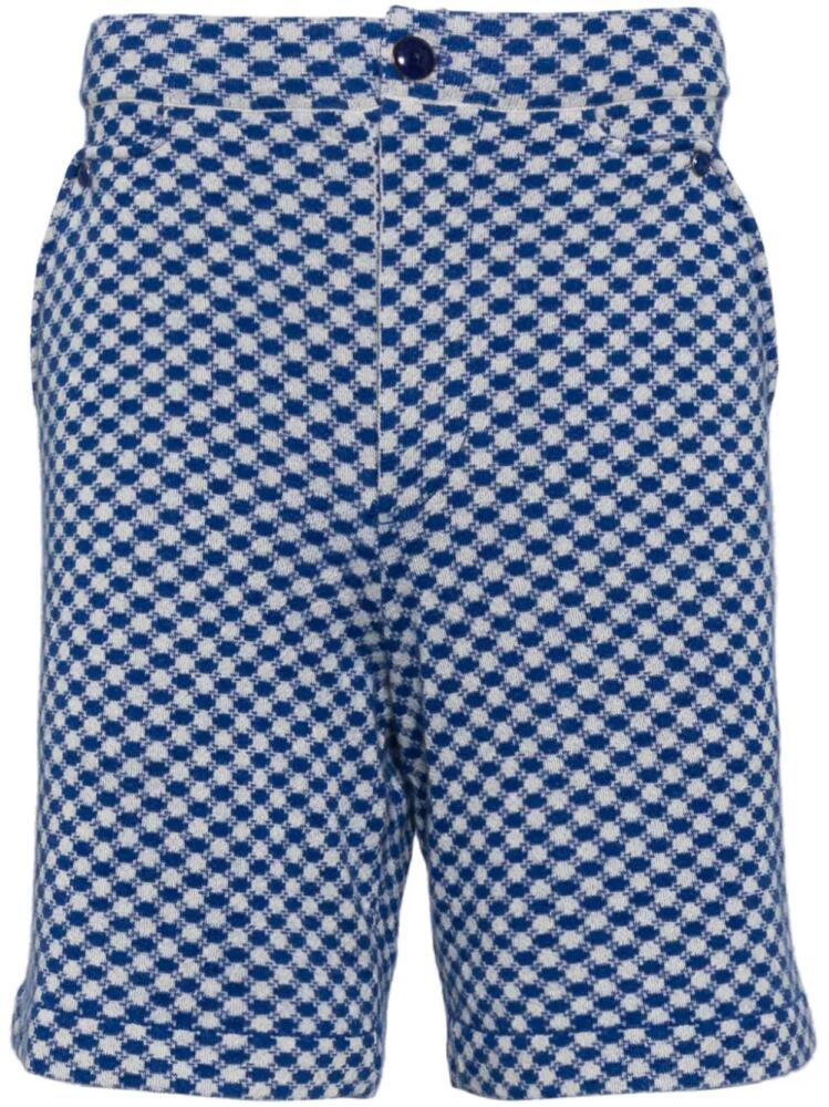 GOD'S TRUE CASHMERE dot cashmere boat shorts - Blue Cover