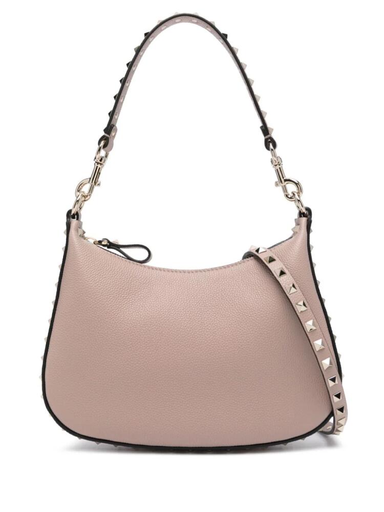 Valentino Garavani Rockstud-embellished leather shoulder bag - Pink Cover