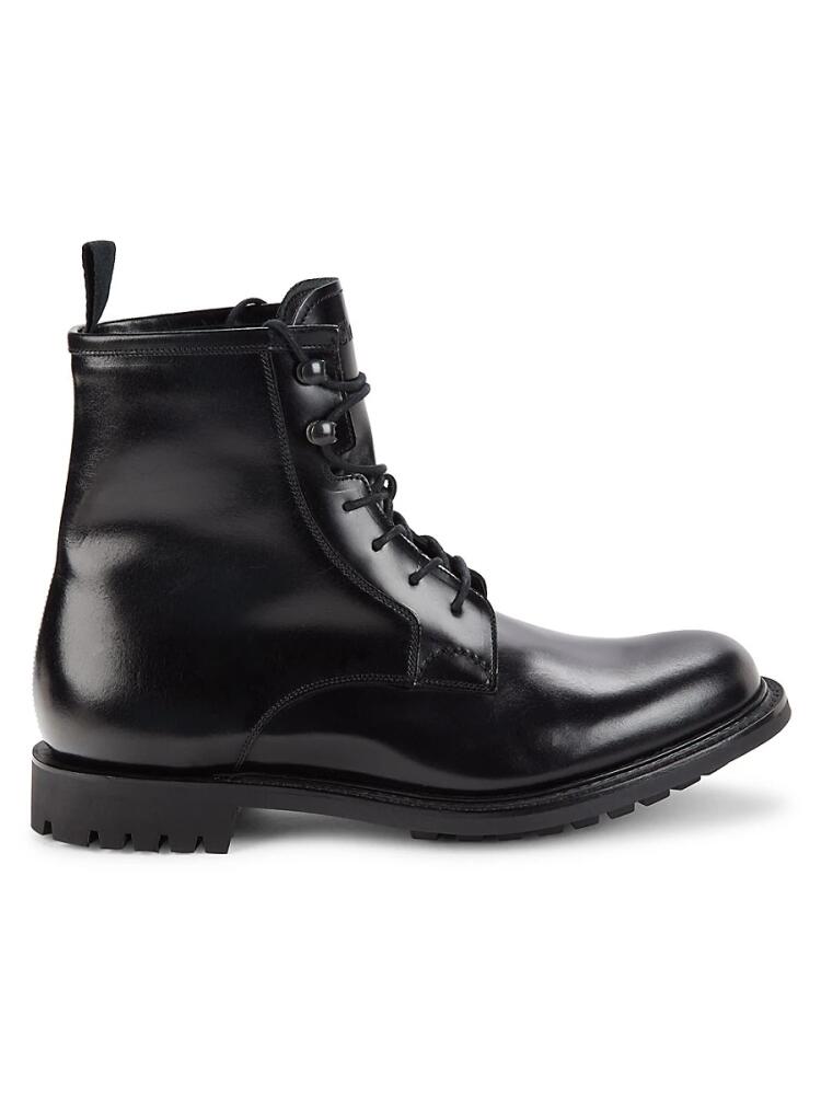 Church's Men's Calf Hair Lined Leather Derby Boots - Black Cover