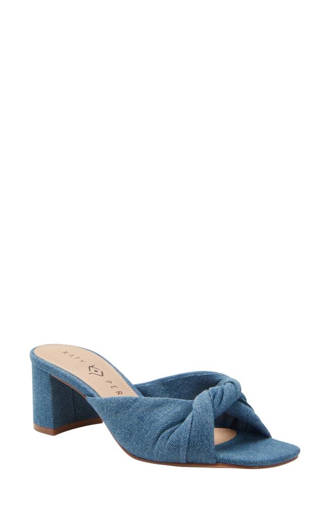 Katy Perry The Tooliped Twisted Sandal in Blue Denim Cover