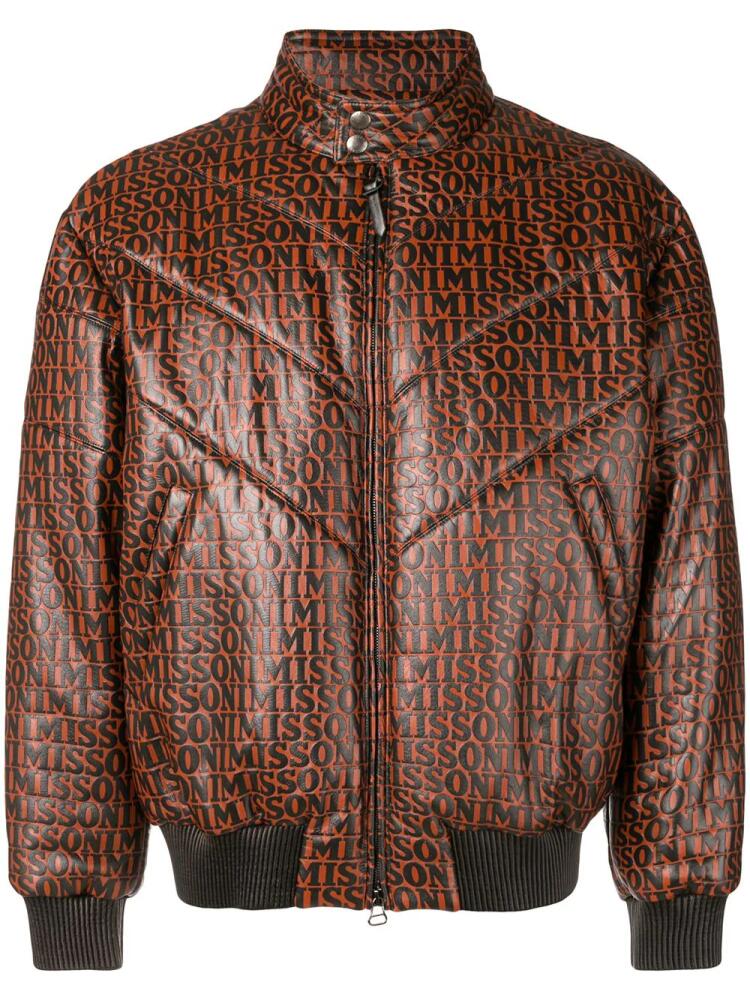 Missoni logo print bomber jacket - Brown Cover