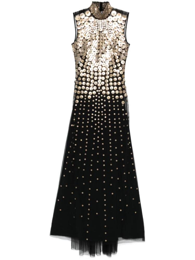 Alberta Ferretti studded tulle gown - Black Cover