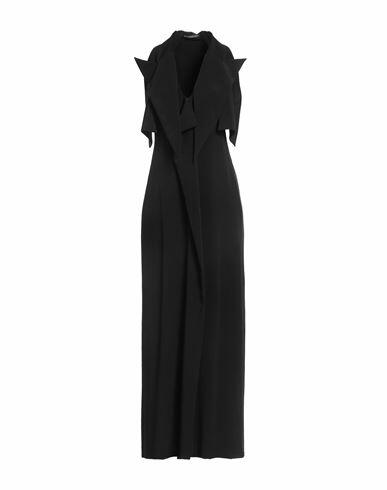 Yohji Yamamoto Woman Maxi dress Black Triacetate, Polyester Cover