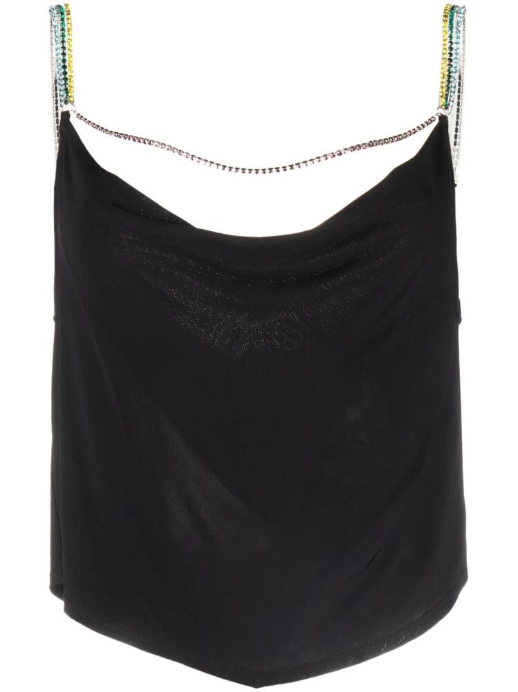 Fleur Du Mal crystal-embellished sleeveless top - Black Cover