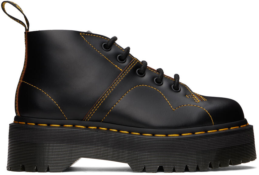 Dr. Martens Black Church Platform Monkey Boots Cover