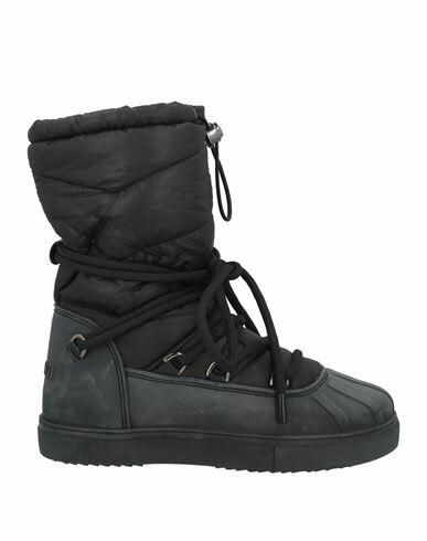 Inuikii Woman Ankle boots Black Textile fibers, Rubber Cover