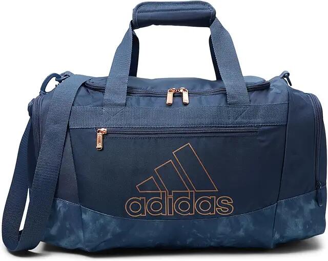 adidas Defender IV Small Duffel (Preloved Ink Blue/Stone Wash Preloved Ink Blue/Rose Gold) Duffel Bags Cover