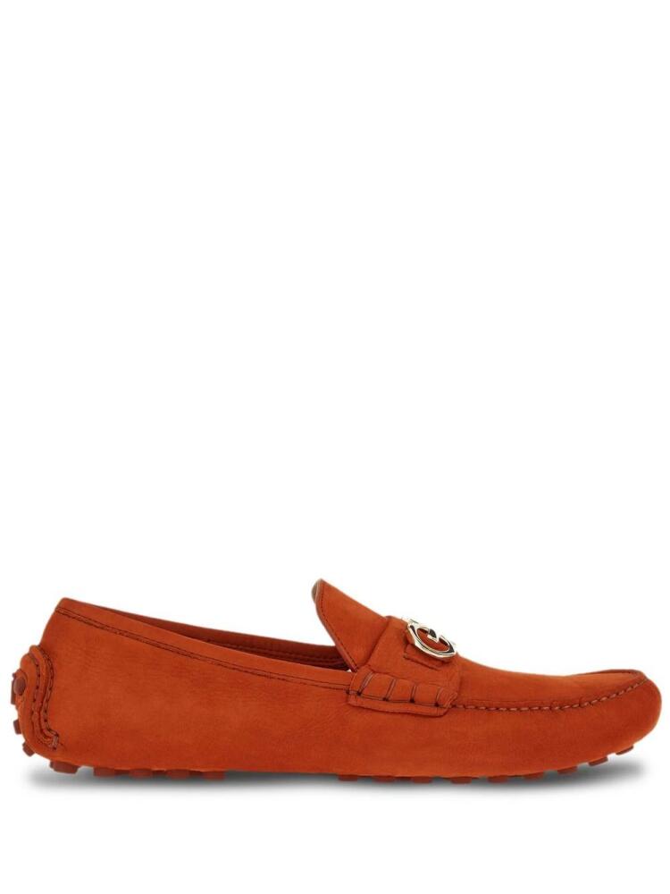 Ferragamo Gancini-ornament Driver loafers - Red Cover