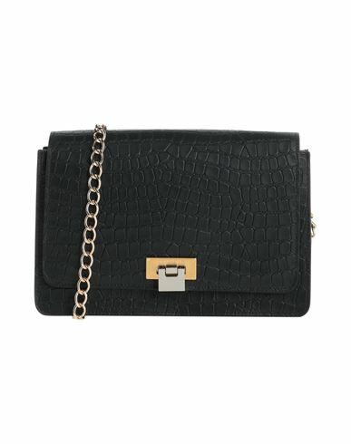 Visone Woman Cross-body bag Black Calfskin Cover