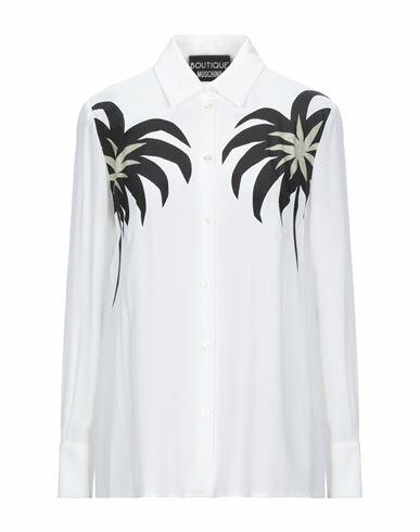 Boutique Moschino Woman Shirt White Acetate, Silk Cover