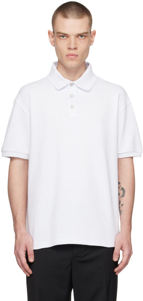 Han Kjobenhavn White Three-Button Polo Cover