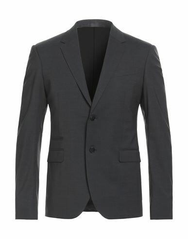 Valentino Garavani Man Blazer Steel grey Virgin Wool, Elastane Cover