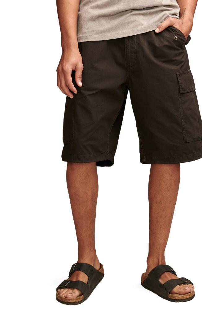 Lucky Brand Parachute Cotton Cargo Shorts in Raven Cover