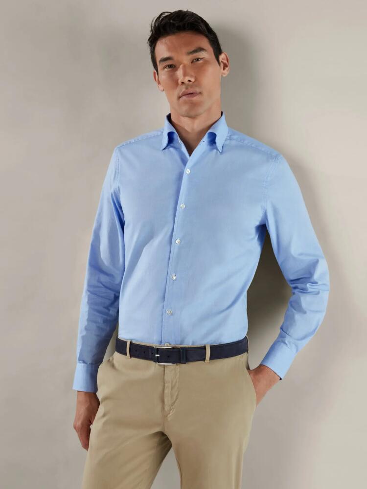 Robert Talbott Morgan Pinpoint Oxford Shirt in Blue Oxford Cover