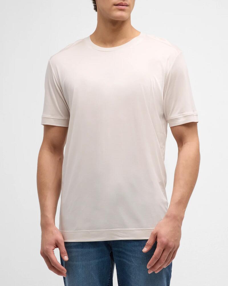 Zimmerli Men's Lyocell Short-Sleeve Crewneck T-Shirt Cover