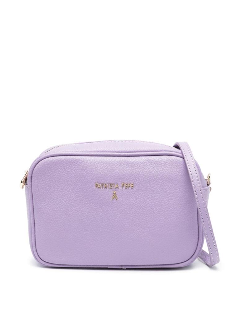 Patrizia Pepe metallic-effect crossbody bag - Purple Cover