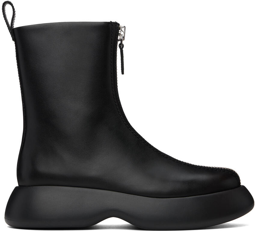 3.1 Phillip Lim Black Mercer Zip Combat Boots Cover