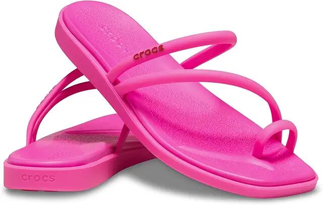 Crocs Miami Toe Loop Sandal (Pink Crush) Women's Sandals Cover