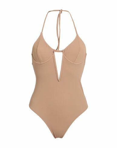 Smmr Woman One-piece swimsuit Beige Polyamide, Elastane Cover