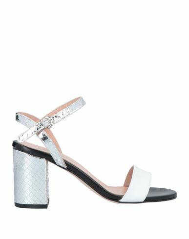 Paolo Mattei Woman Sandals Silver Soft Leather Cover