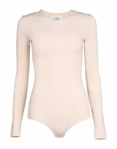 Maison Margiela Woman Bodysuit Blush Viscose, Elastane Cover