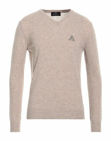 Aquascutum Man Sweater Beige Wool, Cotton, Polyamide Cover