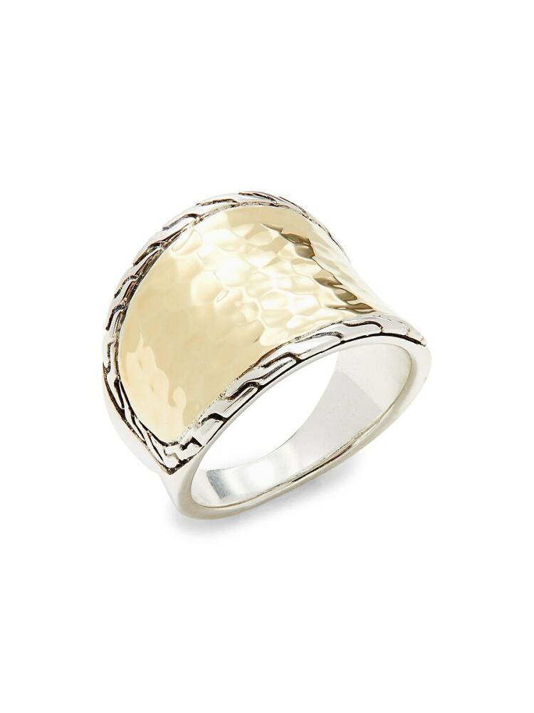 John Hardy Women's 18K Yellow Gold Sterling Silver Ring Cover