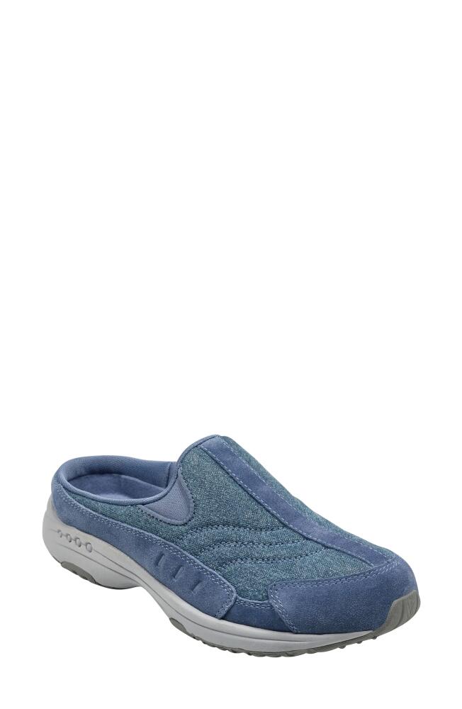 Easy Spirit Traveltime Slip-On Sneaker in Blue Suede Cover