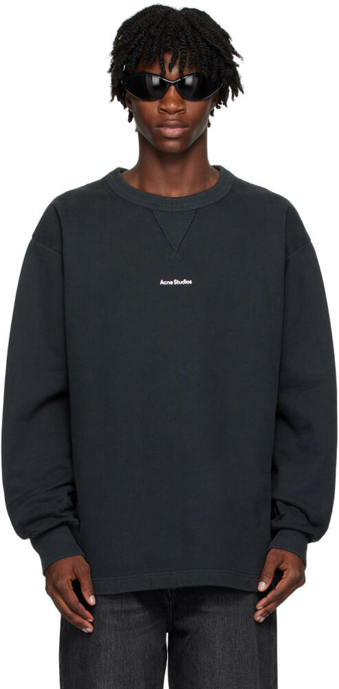 Acne Studios Black Printed Sweatshirt Cover