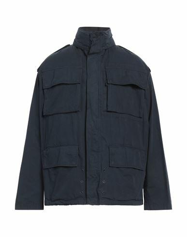 Aspesi Man Jacket Navy blue Cotton Cover