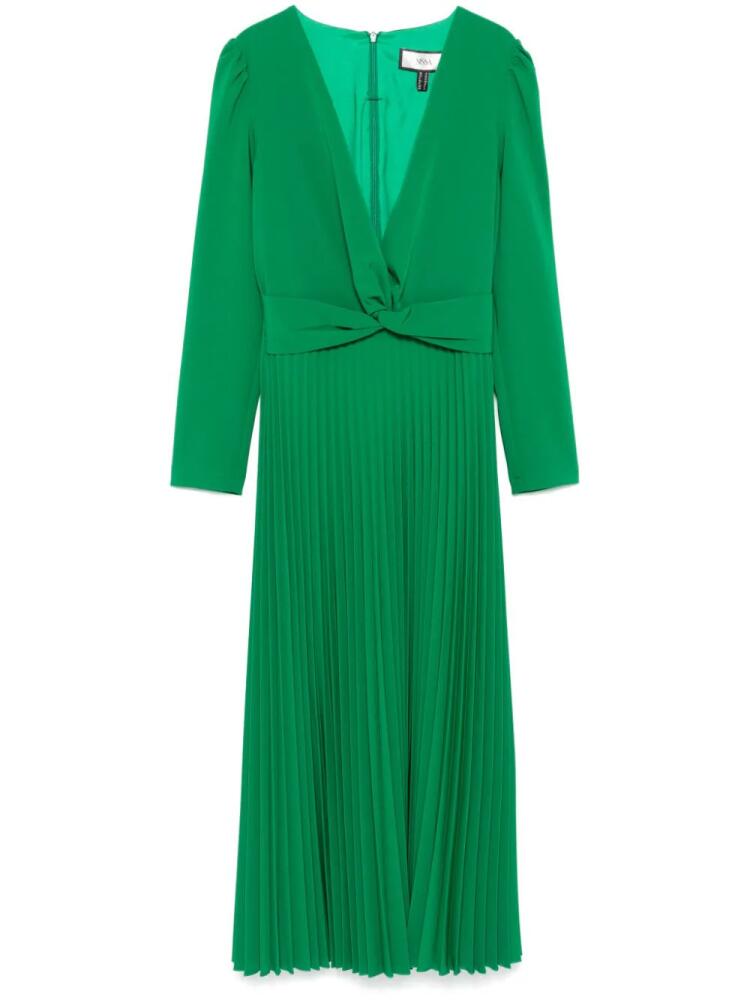 NISSA pleated midi dress - Green Cover