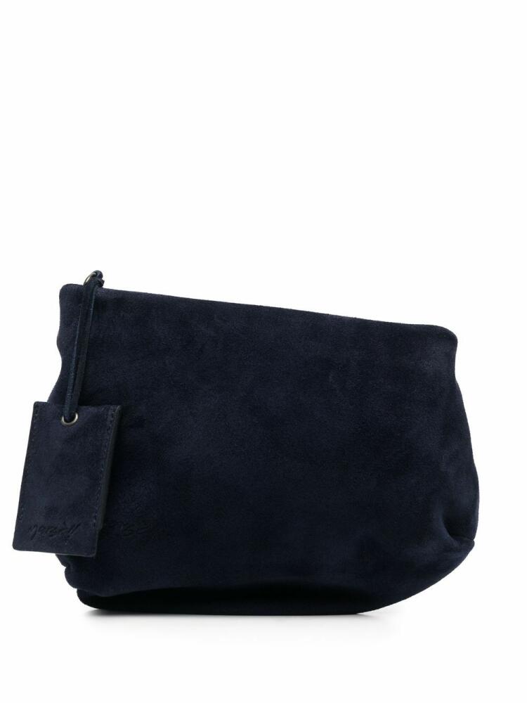 Marsèll asymmetric suede shoulder bag - Blue Cover