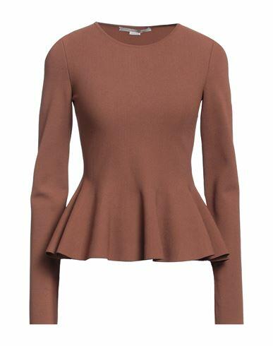 Stella Mccartney Woman Sweater Brown Viscose, Polyester Cover